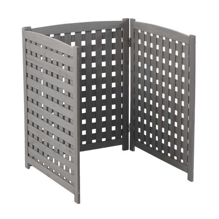 3 Panel Outdoor Air Conditioner Fence Screen