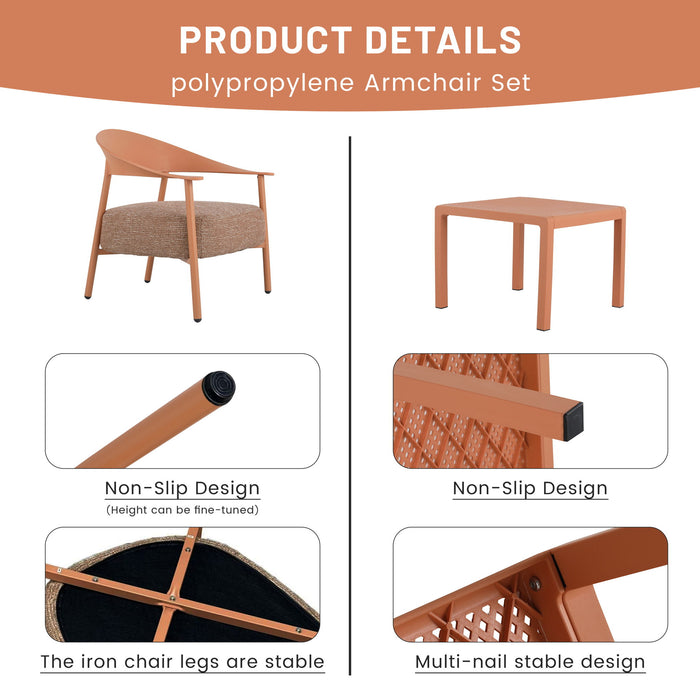 Furniture Set With Seat Cushions, Sturdy And Durable