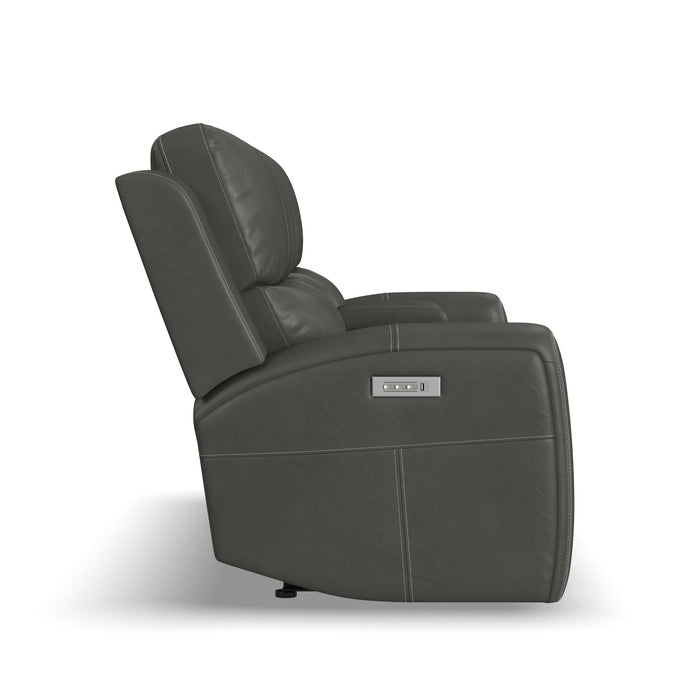 Linden - Power Reclining Loveseat With Console & Power Headrests & Lumbar
