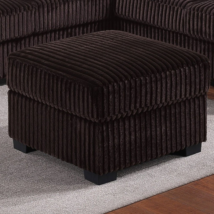 Modern Sectional Set With Cocktail Ottoman