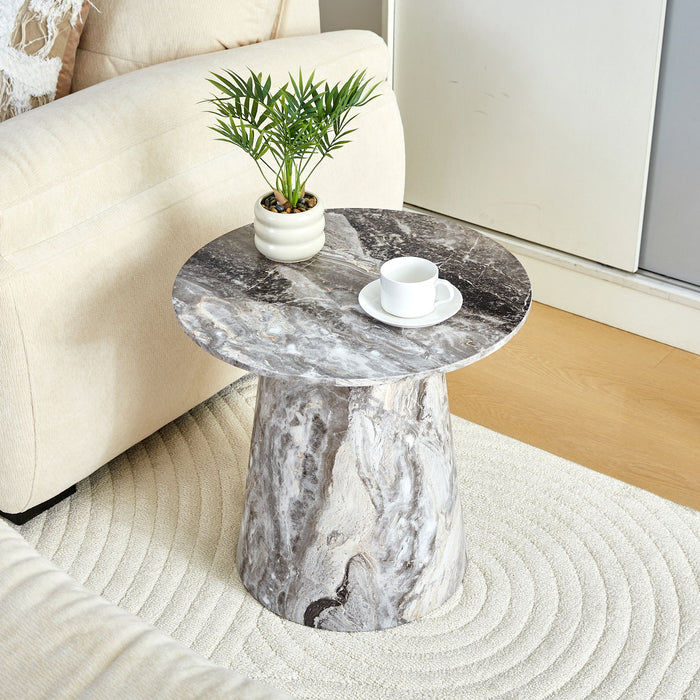 Circular Coffee Table With Adjustable Feet