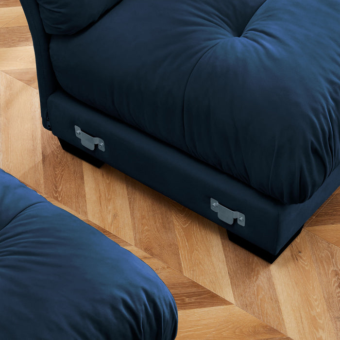Super Comfort Oversized Modular Sectional Sofa, Deep Seat Convertible L Shaped Couch