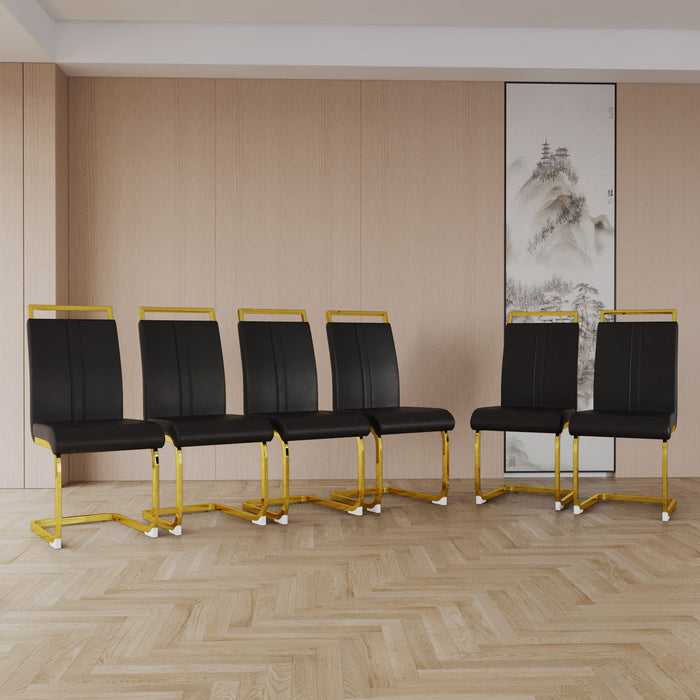 Side Dining Room Chair, Padded Seat High Back