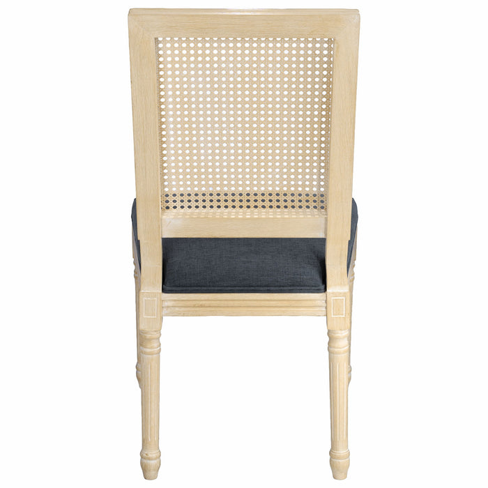 Dining Chairs With Square Back (Set of 2)