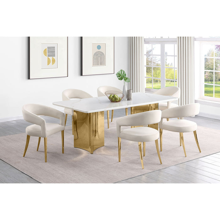 Rendina - Upholstered Dining Arm Chairs (Set of 2) - Cream