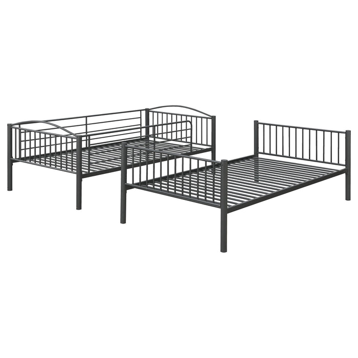Anson - Twin Over Twin Bunk Bed And - Gunmetal