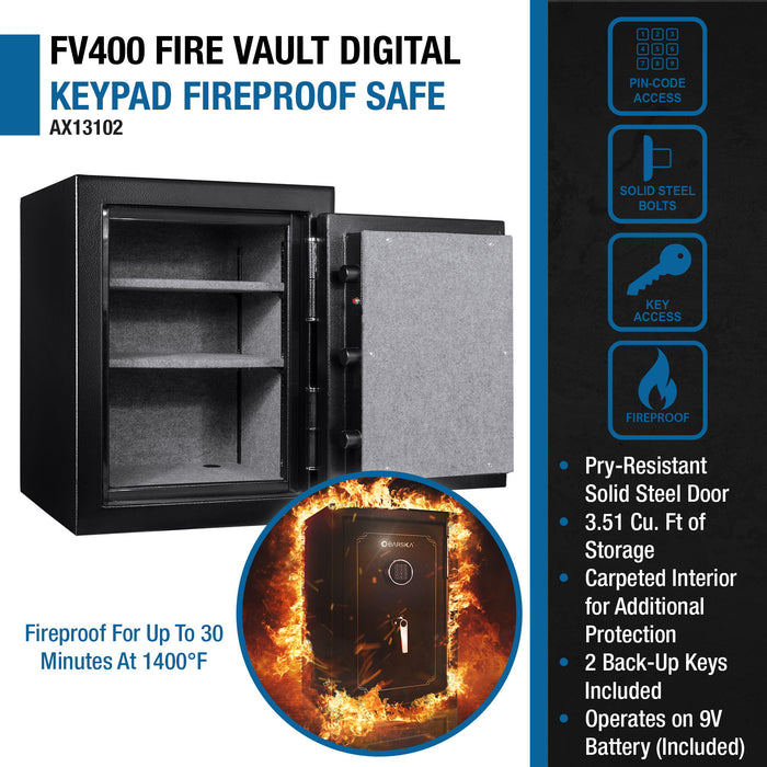 Fireproof Protection Safe Vault