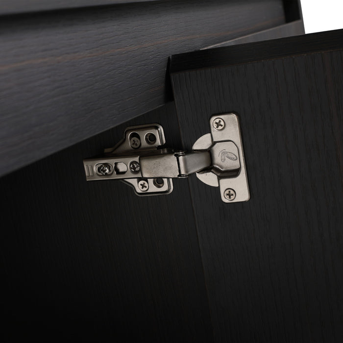 Freestanding Bathroom Vanity With Resin Sink And Storage Cabinet