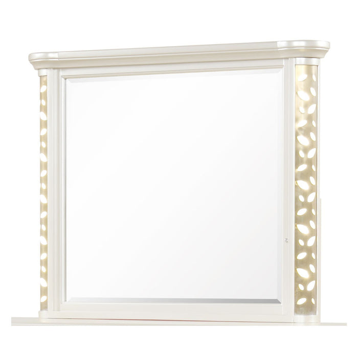 Cinderella - Bedroom Mirror With LED Frame Lighting (Dresser Not Included) - Beige