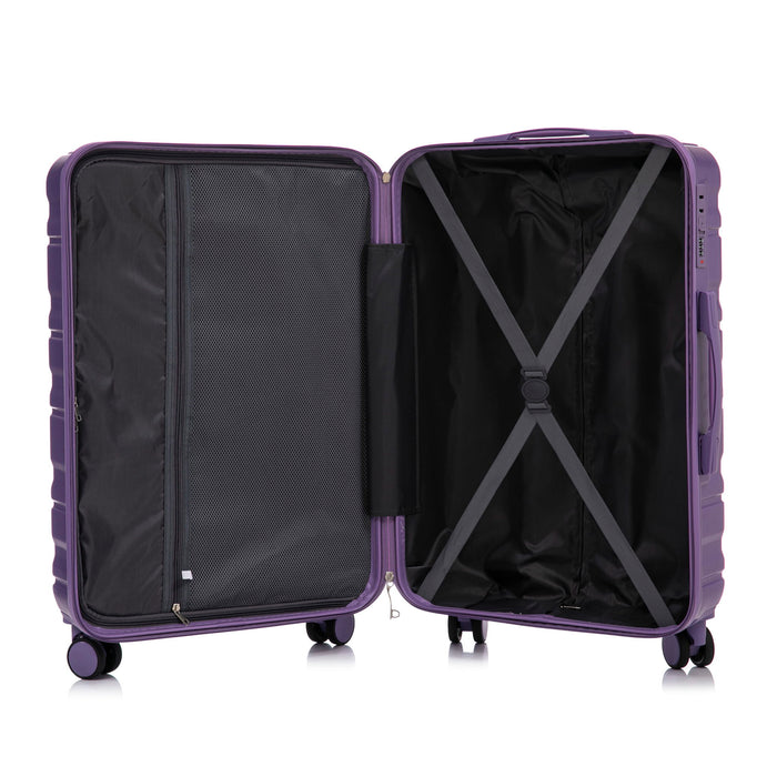 Tourist 3 Piece Luggage Set, Combination Lock, Durable Hard Shell With 360° Silent Wheels