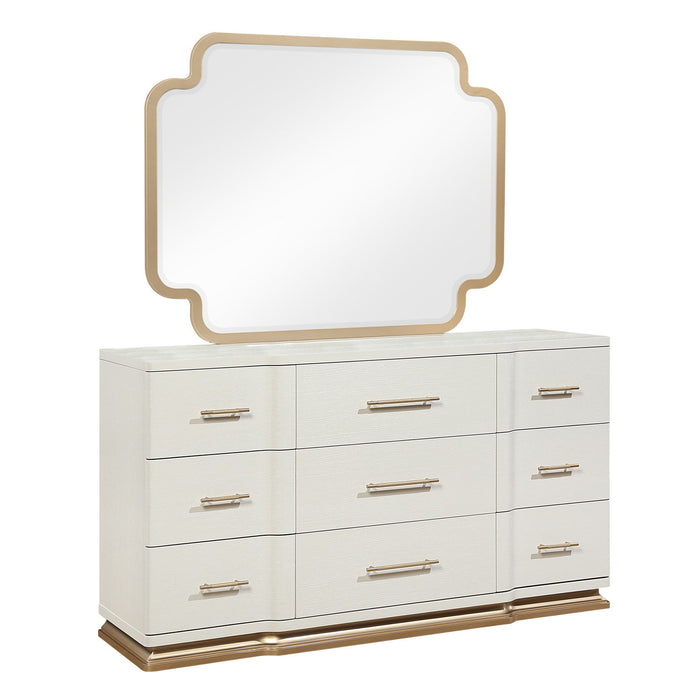 Lexington - 9 Drawer Dresser - Beige