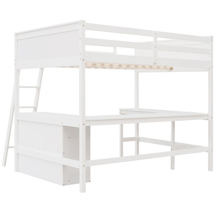 Loft Bed With Shelves With Desk