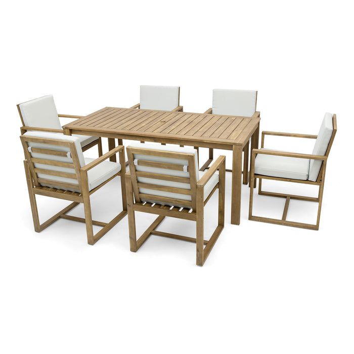 Patio Dining Set Outdoor Dining Table And Chair Set With And Removable Cushions For Patio