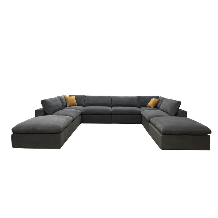 Custom Configuration Modular Sectional & Toss Pillows