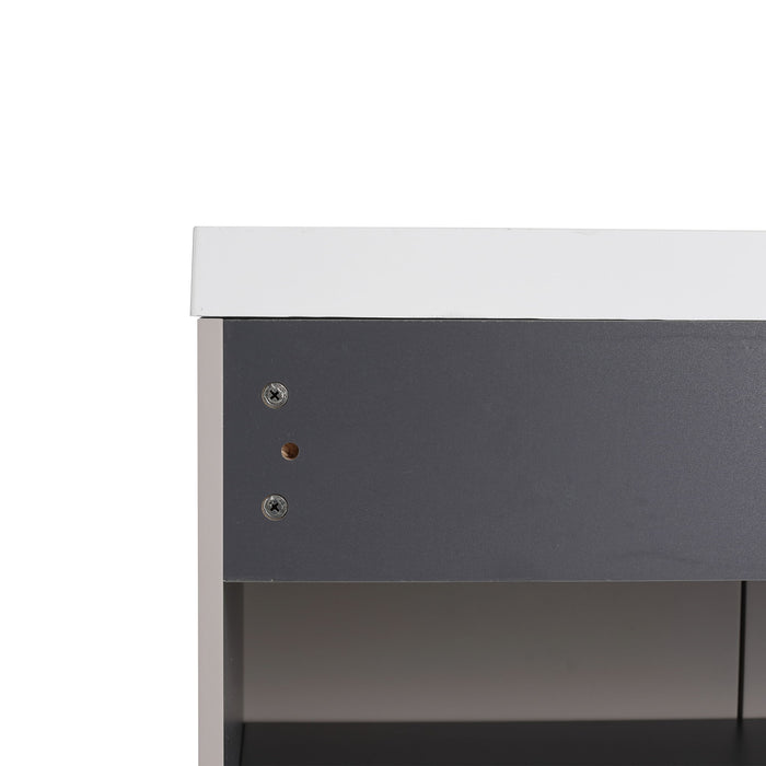 Modern Freestanding Bathroom Vanity With Soft Close Cabinet Doors