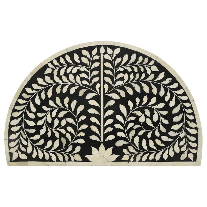 Allura - 2 Piece Demilune Nesting Table Set - Black