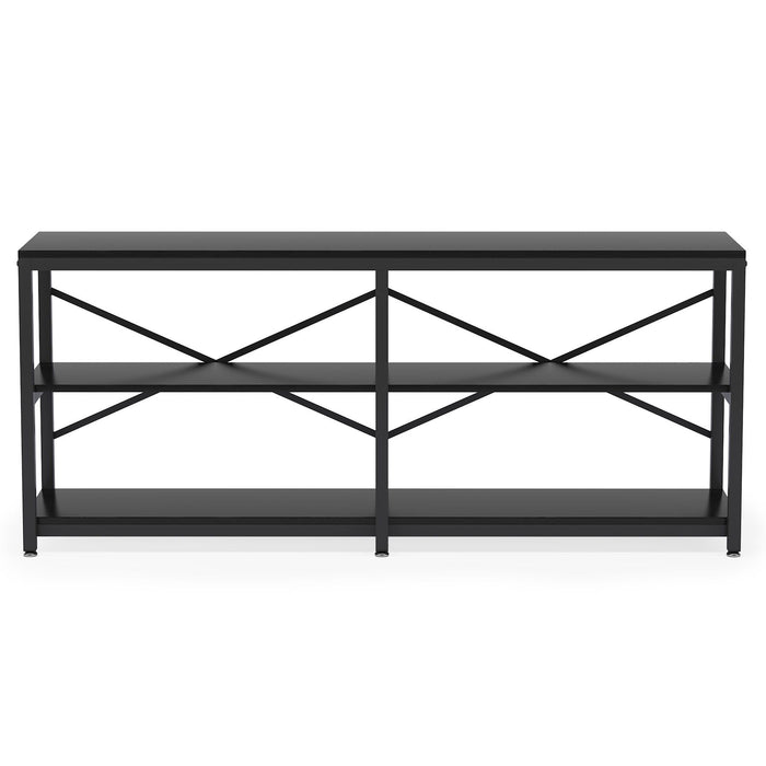 Console Table With X Back Design, Extra Long Storage