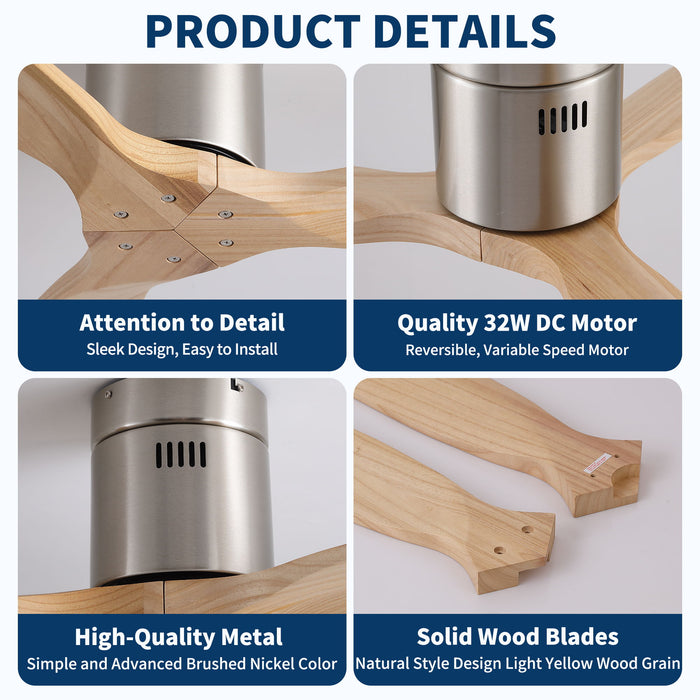 Low Profile Flush Mount Ceiling Fan Without Light