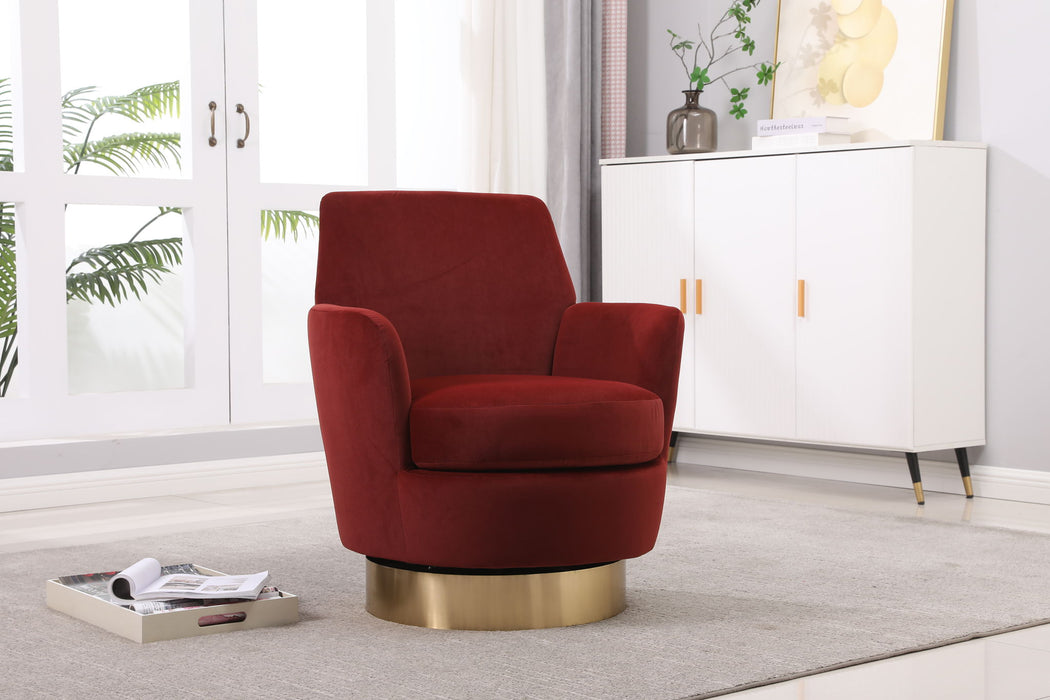 Teddy Swivel Barrel Chair, Swivel Accent Chairs Armchair For Living Room
