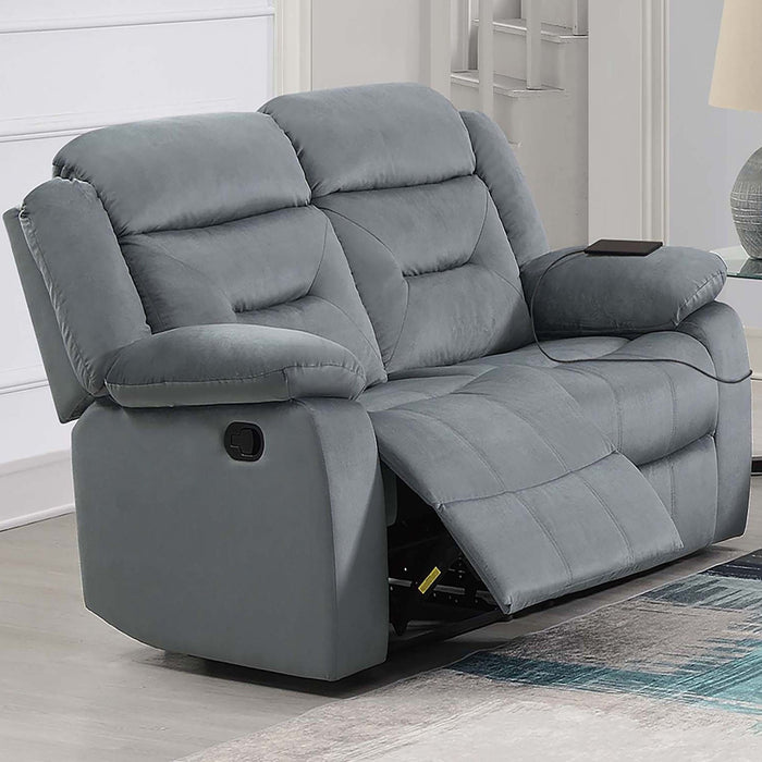Contemporary Living Room Set With Pillow Arms And Headrest Support