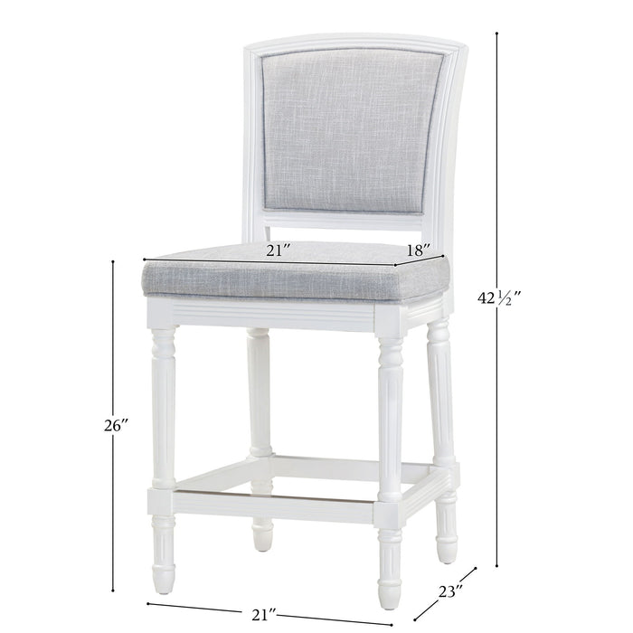 Stool With Upholstered Seat And Back
