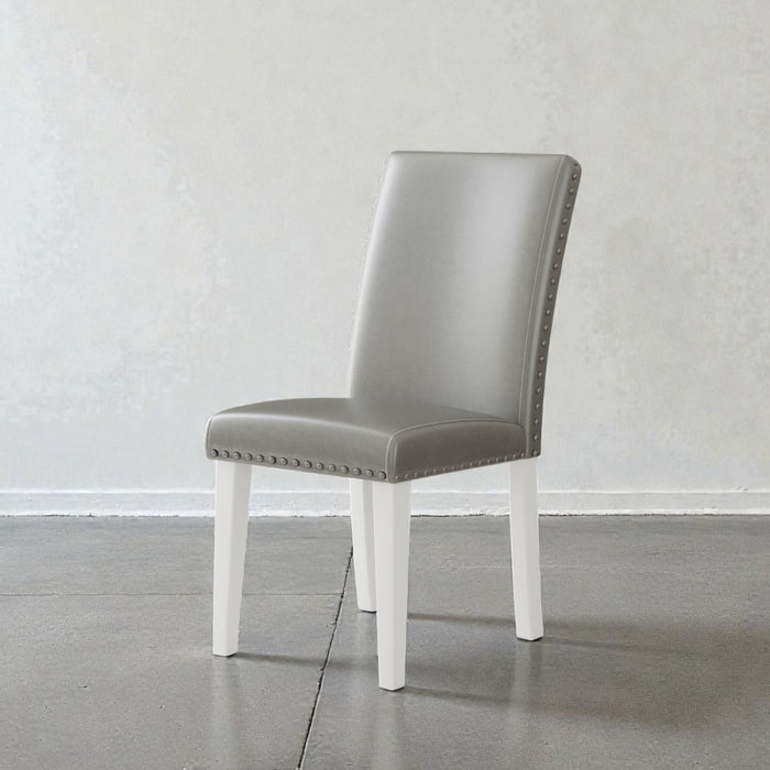 Upholstered Dining Chair With High Back Design (Set of 2)