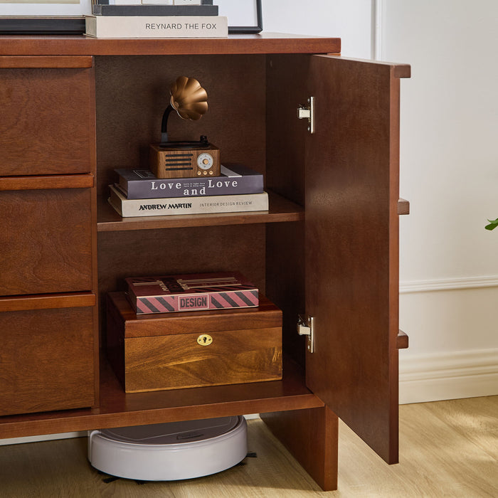 Sideboard Buffet Cabinet With Storage, 2 Doors 3 Drawers