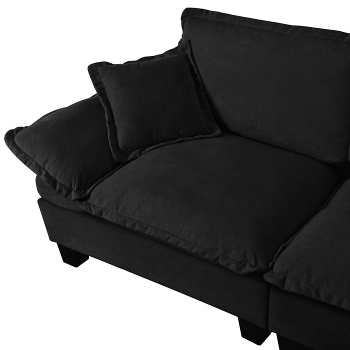 Modular Cloud Couch Sofa With Cup Holders & Storage, USB Port