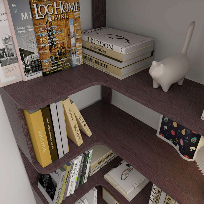 L-Shaped Corner Bookshelf