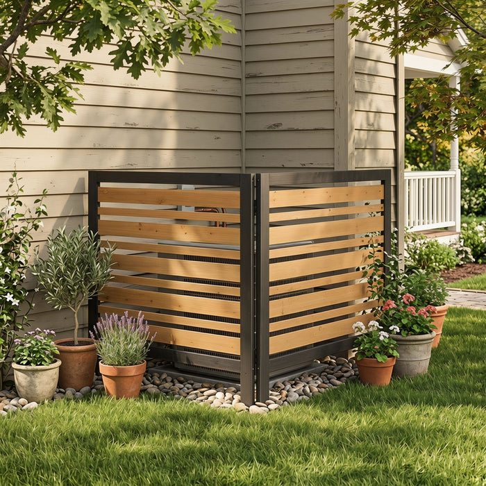 Outdoor Air Conditioner Fence Screen