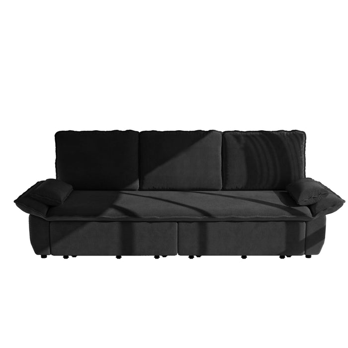 King Size Pull Out Sofa Bed, 3 In 1 Convertible Multifunctional