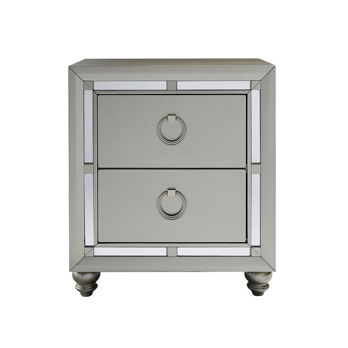 Chloe - Nightstand - Gemstone Silver