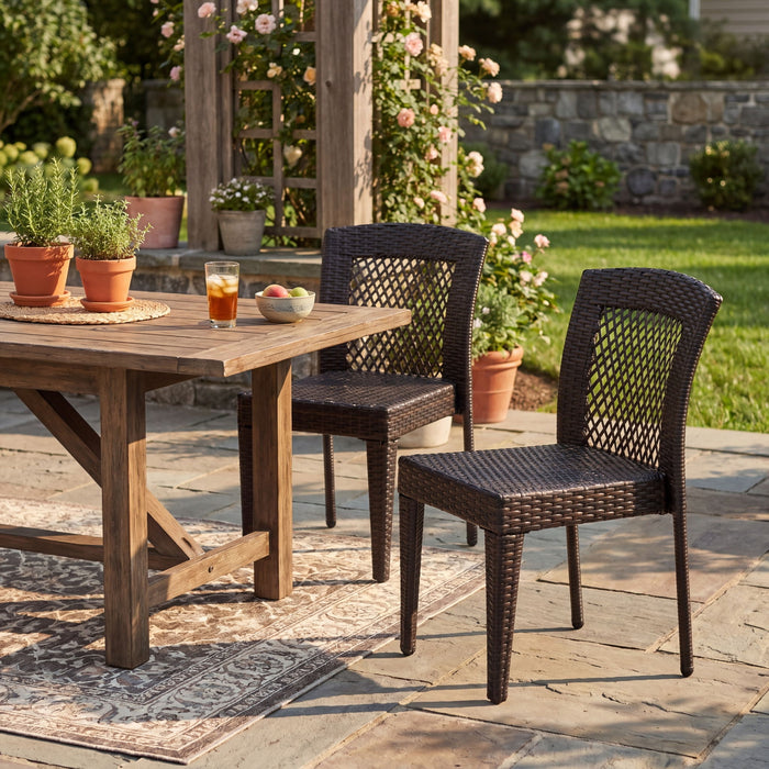 Outdoor Dining Stackable Chairs