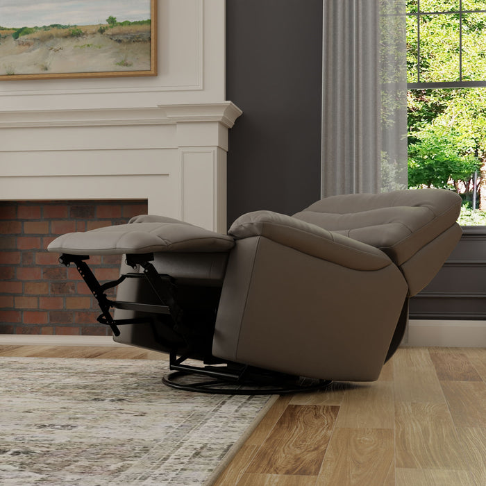 Oslo Antelope - Swivel Glider Recliner With Manual Footrest