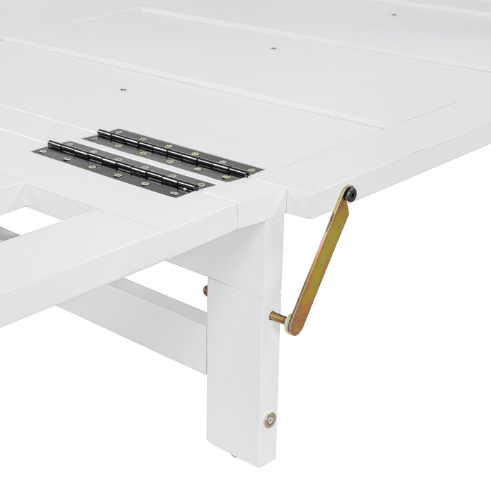 Murphy Bed With Hidden Storage & Modern Woven Design