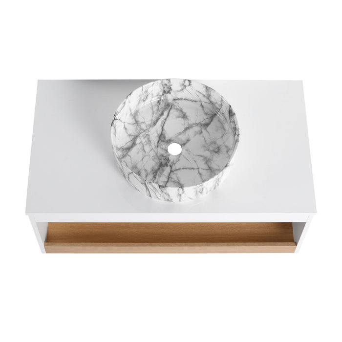 Floating Bathroom Vanity With Vessel Sink