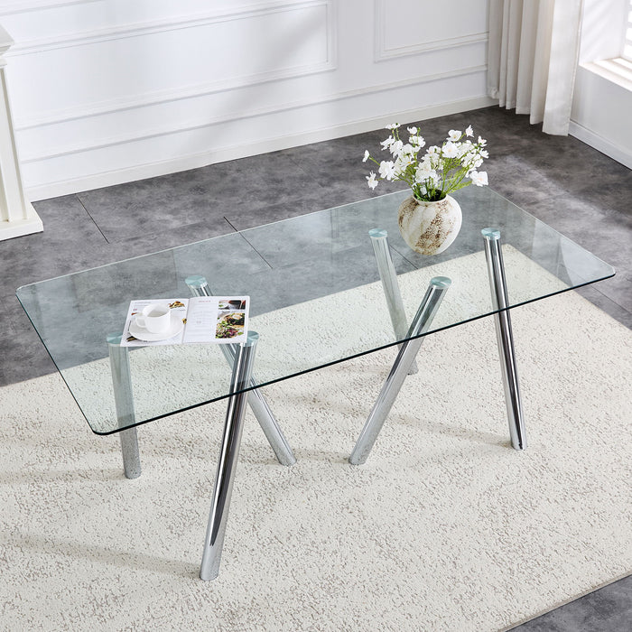 Dining Table With Transparent Surface