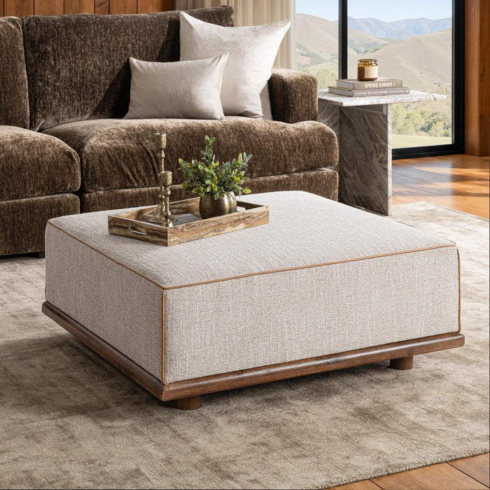 Ellerie - Square Ottoman - Latte