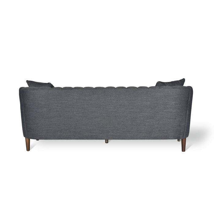 Contemporary 3 Seater Sofa With Plush Accents