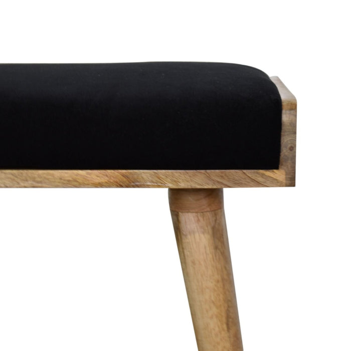 Tray Style Footstool - Black