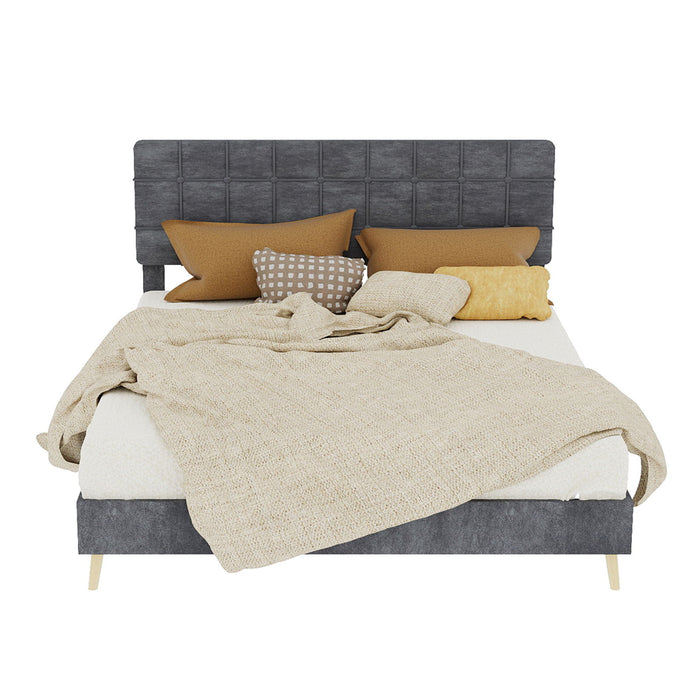 Yungan Lingge Minimalist Soft Pack Headboard Bed