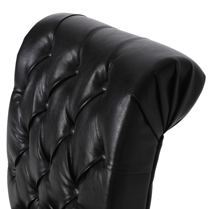 Broxton - Tuft Dining Rolltop Chairs With Button Tufted Backrest (Set of 2)