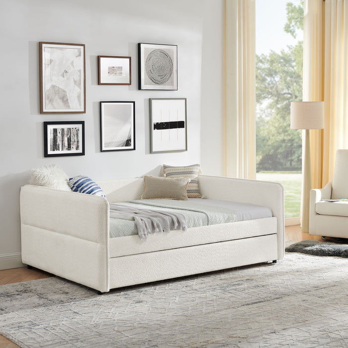 Upholstered Daybed With Pop Up Trundle