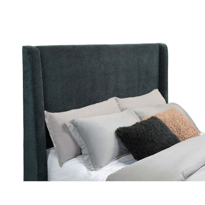 Sebastian - Upholstered Bed With Built-In Flame Visualizer And Bluetooth Speaker