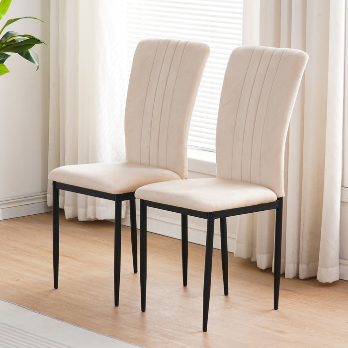 Velvet Dining Chairs For Dining Room (Set of 4)