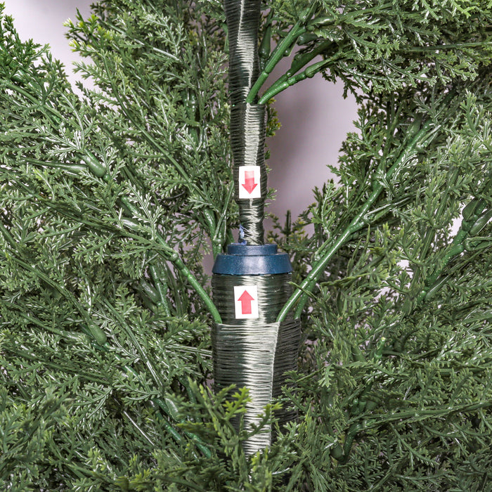 Realistic Artificial Cypress Tree, UV Resistant Indoor / Outdoor Topiary Plant For Decoration - Green Leaves