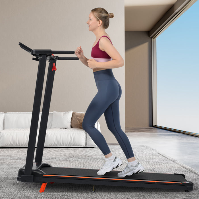 Treadmill With 8% Incline, Portable Treadmills For Home - Black