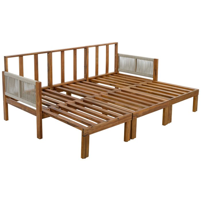 Outdoor 3 Seat Patio Sunbed