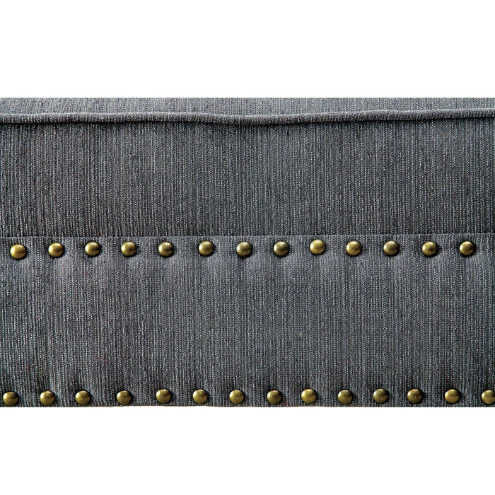 Chaise With Nailhead Trim And Plush Pillow