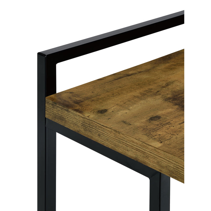 Rectangular Top Snack Table - Brown